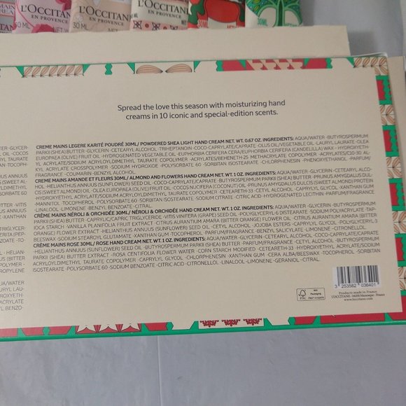 L'Occitane Hand Cream Gift Set X 10 30ml NIB - Picture 4 of 8